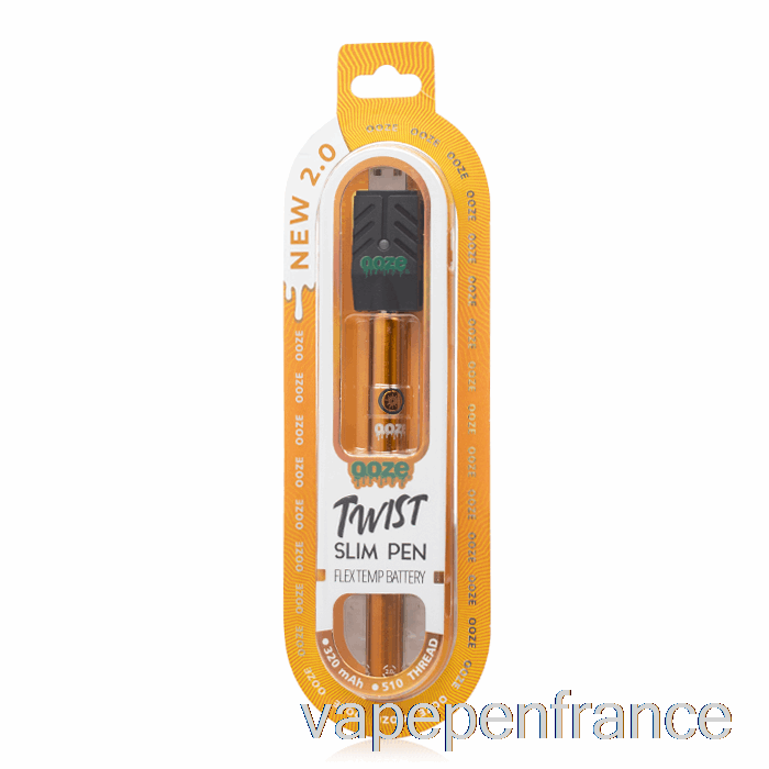 Suintement Slim Twist Pen 2.0 Flex Temp Batterie Stylo Vape Orange Juteux